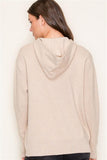 Oatmeal Oversized Hooded Sweater