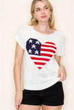 American Flag Heart Sweater