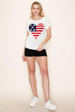 American Flag Heart Sweater
