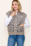 Leopard Sweater Vest