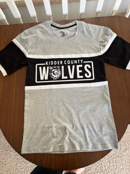 Wolves Badger Color Block Tshirt