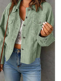 Corduroy Button Front Jacket