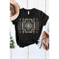 HRTandLUV Aztec Washed Graphic Tee