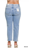 Plus Cropped 5 Pocket Denim