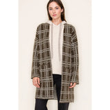 Long Sleeve Open Front Cardigan Coat