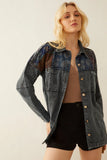 Mia Gavina Patchwork Lightweight Denim Jacket