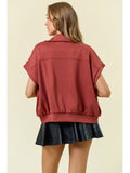 Buttery Soft Flap Pocket Full Zip Top