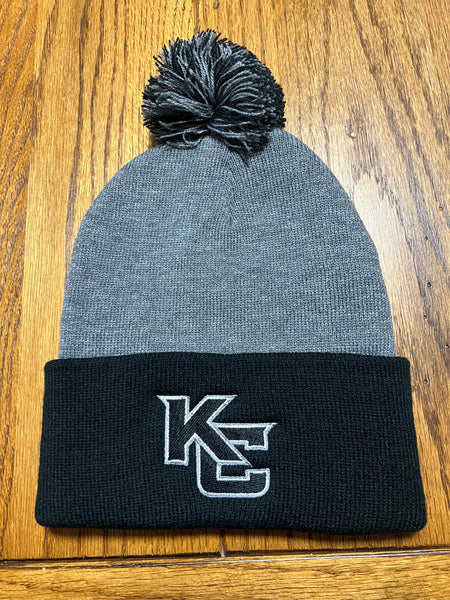 Wolves Cuffed Pom Pom Beanie