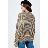 Multi Color Striped Pullover Sweater