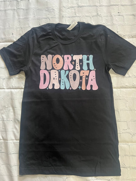 North Dakota Groovy Tshirt