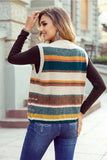 Button Front Western Sweater Vest