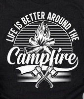 Life Is Better Around The Campfire Racerback Tank