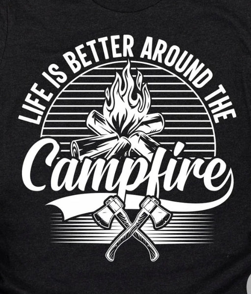 Life Is Better Around The Campfire Racerback Tank