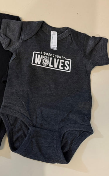 Wolves Vintage Smoke Infant Onsie Short Sleeve
