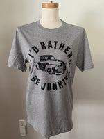 I'd Rather Be Junking Grey Short Sleeve Tshirt