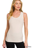 Ribbed Scoop Tank Top