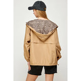 Reversible Leopard Print Windbreaker