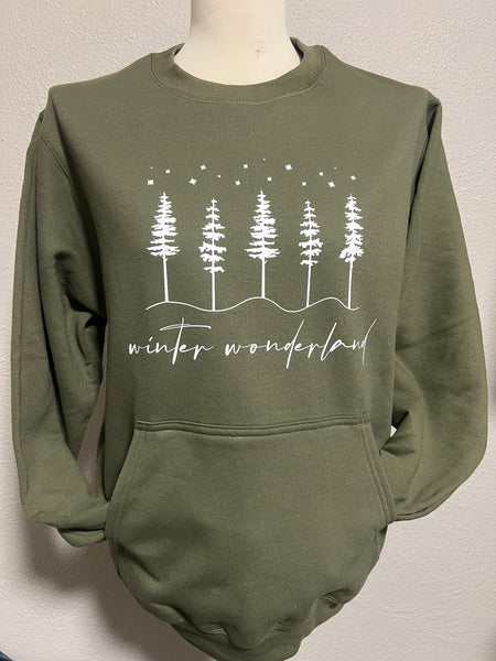 Winter Wonderland Pocket Crew Sweatshirt