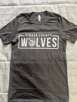 Wolves Grey With White Imprint Tshirt