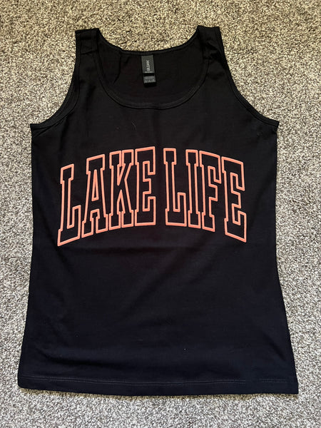 Lake Life Puffy Print Softstyle Tank Top