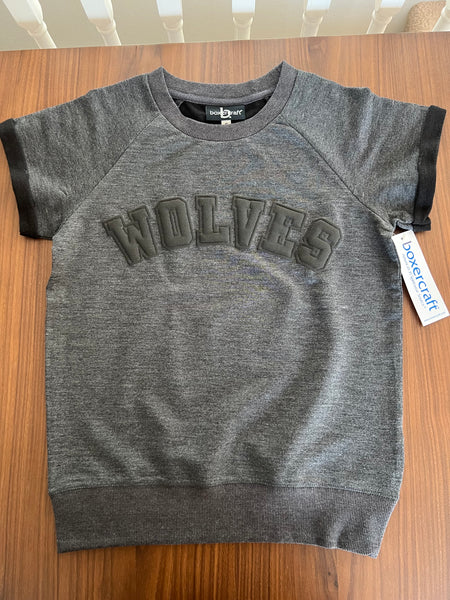 Wolves French Terry Short Sleeve Pullover