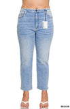 Plus Cropped 5 Pocket Denim
