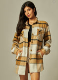 Flannel Plaid Button Down Shacket