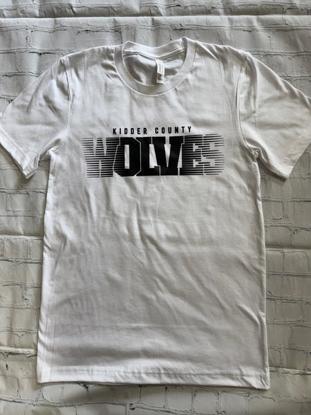 Wolves White Bella Canvas Tshirt