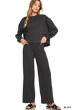 French Rib Pullover and Pants Set