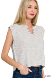Split Neck Sweater Vest