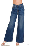 Dark Wash Wide Leg Denim Jeans