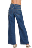 Dark Wash Wide Leg Denim Jeans