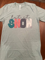 Let It Snow Bella Canvas Soft Tshirt