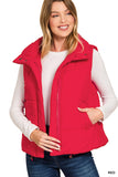 High Neck Puffer Vest