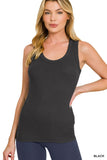 Ribbed Scoop Tank Top