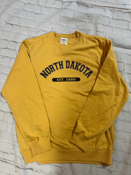 North Dakota Beach Wash Crew Neck Sweatshirt