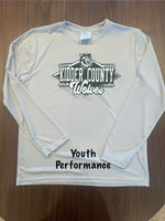 Wolves Silver Performance Long Sleeve Tshirt