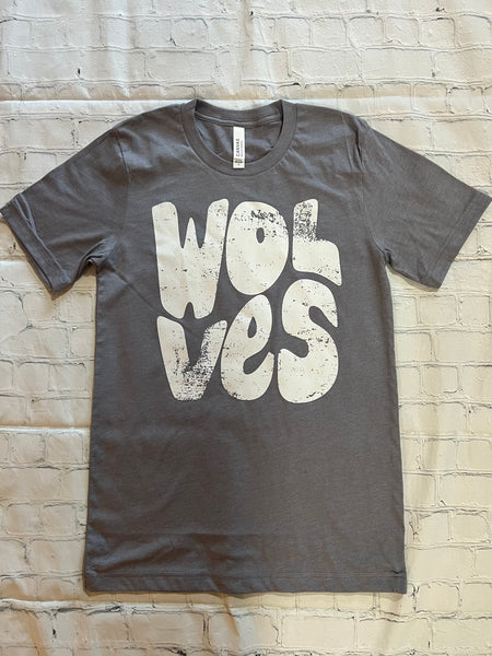 Wolves Retro Bella Canvas Tshirt