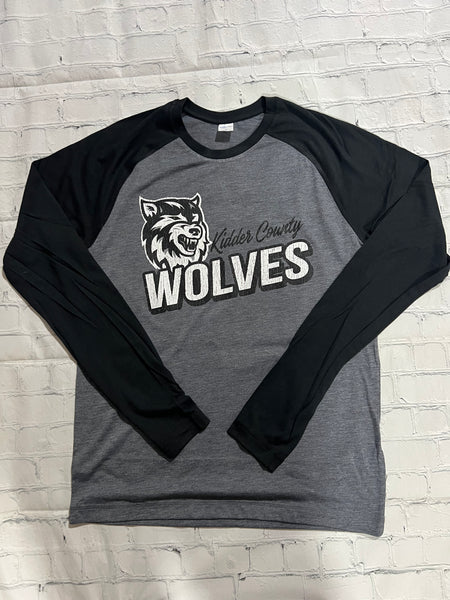 Wolves Posicharge Colorblock Long Sleeve Tshirt