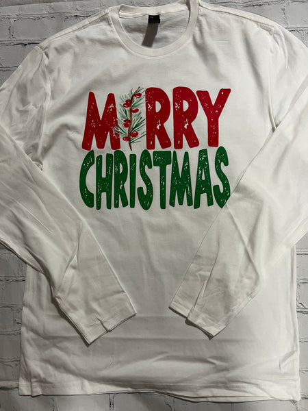 Merry Christmas Long Sleeve Tshirt