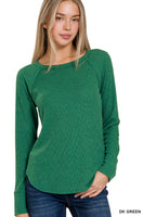 Baby Waffle Long Sleeve Layering Top