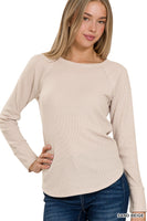 Baby Waffle Long Sleeve Layering Top