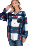Oversize Plaid Fleece Shacket