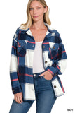 Oversize Plaid Fleece Shacket