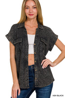 Washed Linen Button Down Shirt