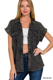 Washed Linen Button Down Shirt