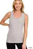 Ribbed Scoop Tank Top