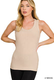 Ribbed Scoop Tank Top