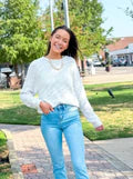 Cream Heathered Super Soft Sweater