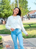Cream Heathered Super Soft Sweater